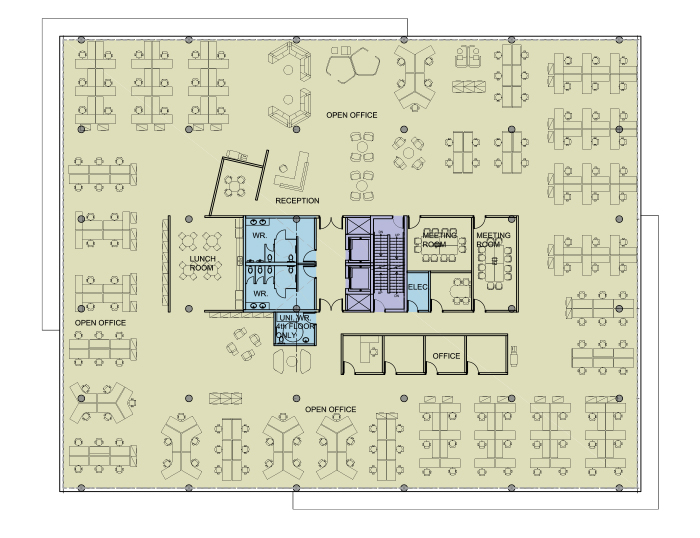 Open Concept Seating Plan